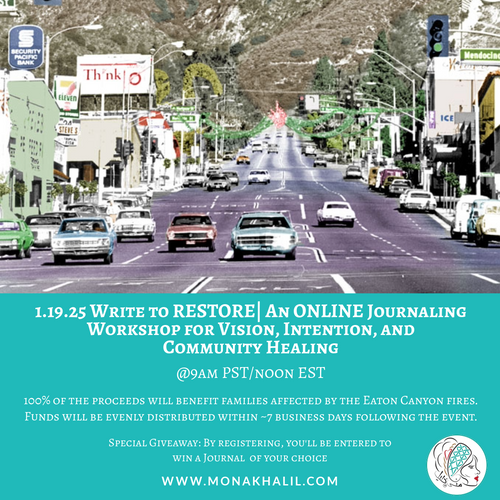 1.19.25 Write To Restore | An Online Journaling Workshop for Vision, Intention, and Community Healing