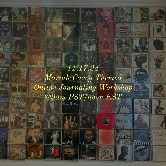 11.17.24 🦋Join Us for a Mariah Carey-Themed Online Journaling Workshop