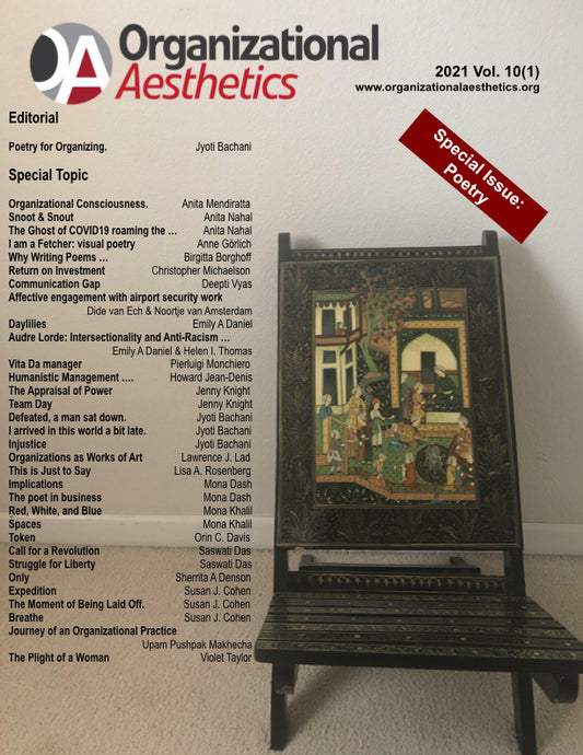 Organizational Aesthetics Cover for Volume 10, Issue 1 (2021) Poetry
